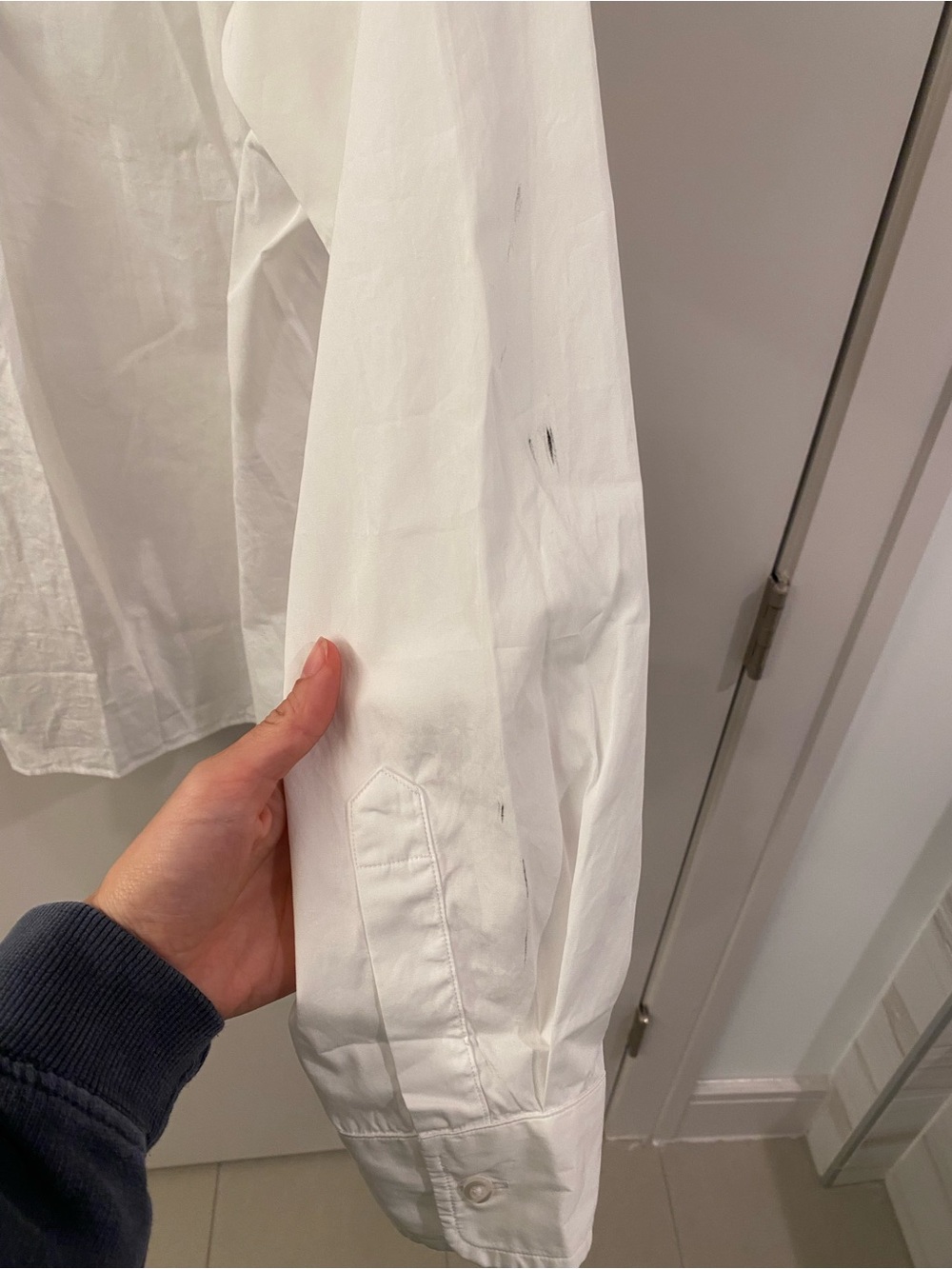 Frank & Eileen White Cotton Button-Down Shirt - Picture 3 of 4